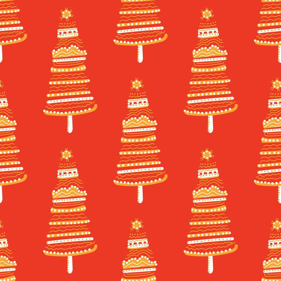 Seamless colorful design for Christmas and New Year holidays. Decorative background. vector