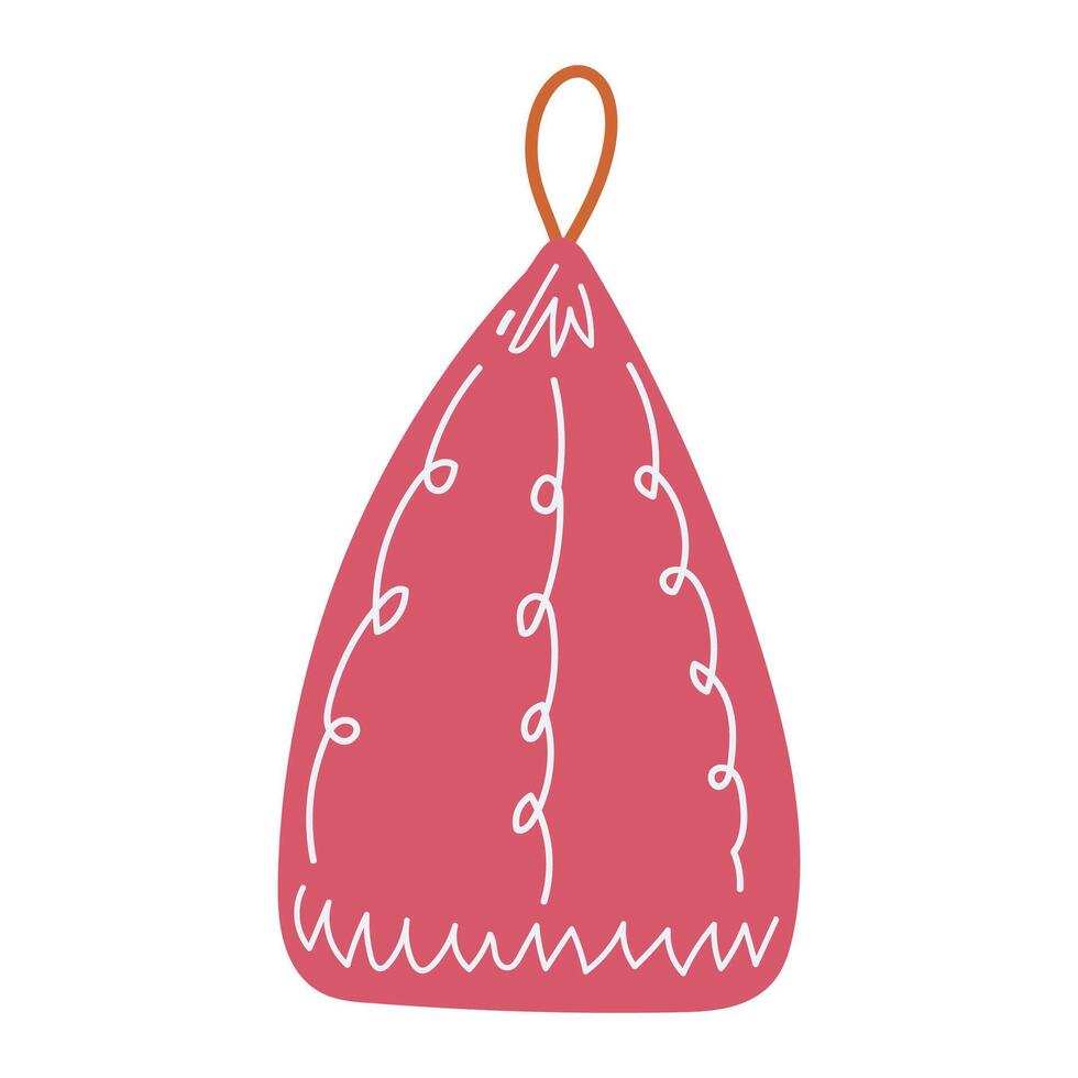 Christmas tree decoration. illustration. vector