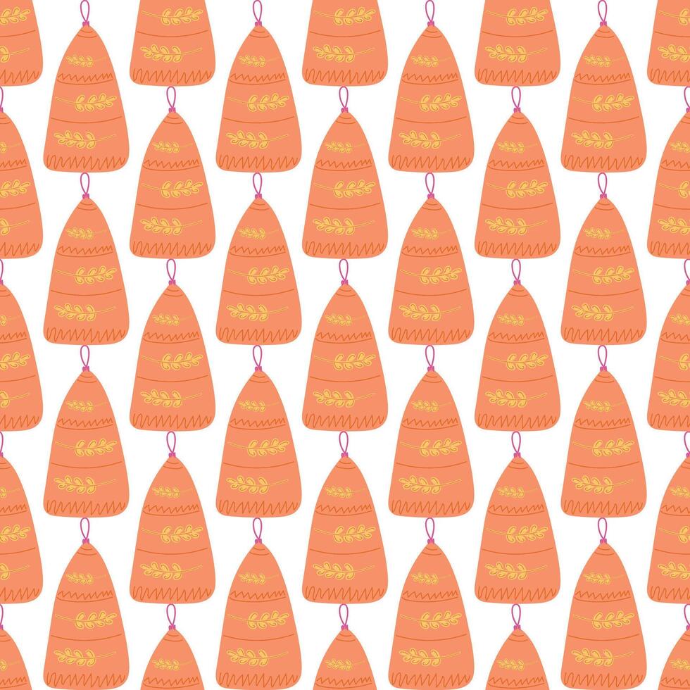 Seamless decorative pattern for winter holidays. Christmas and New Year background. vector