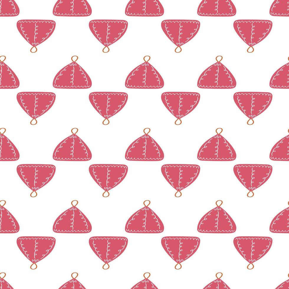 Seamless decorative pattern for winter holidays. Christmas and New Year background. vector