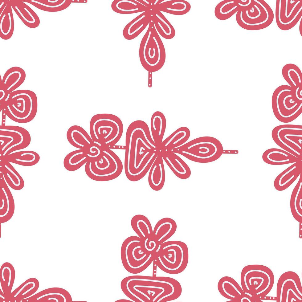 Seamless pattern in minimalist style for fabric, textile, surface design, scrapbook paper, wallpaper, wrapping. vector