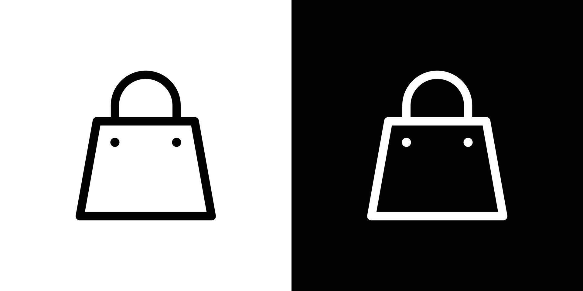 Shopping bag icon isolated background design. illustration vector