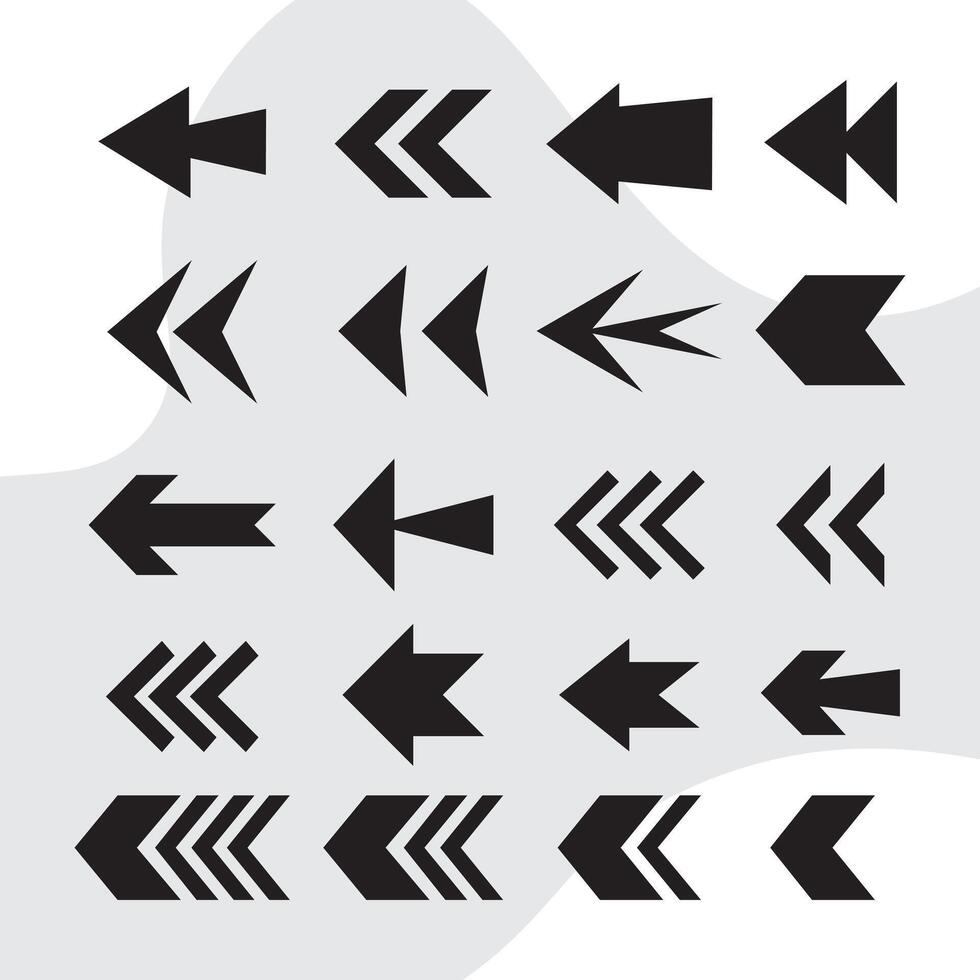 Directional arrow sign or icons set design vector
