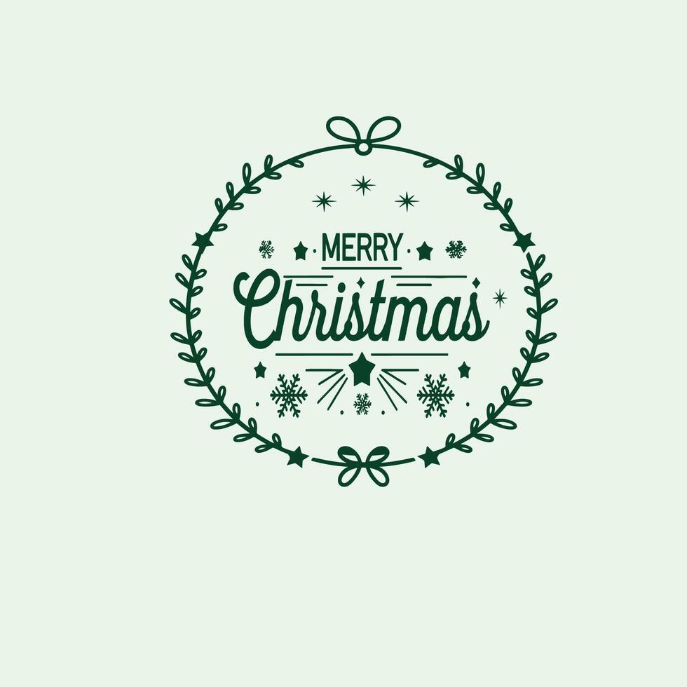 Modern Christmas Tree Design with Vibrant Green and Simple Shapes vector