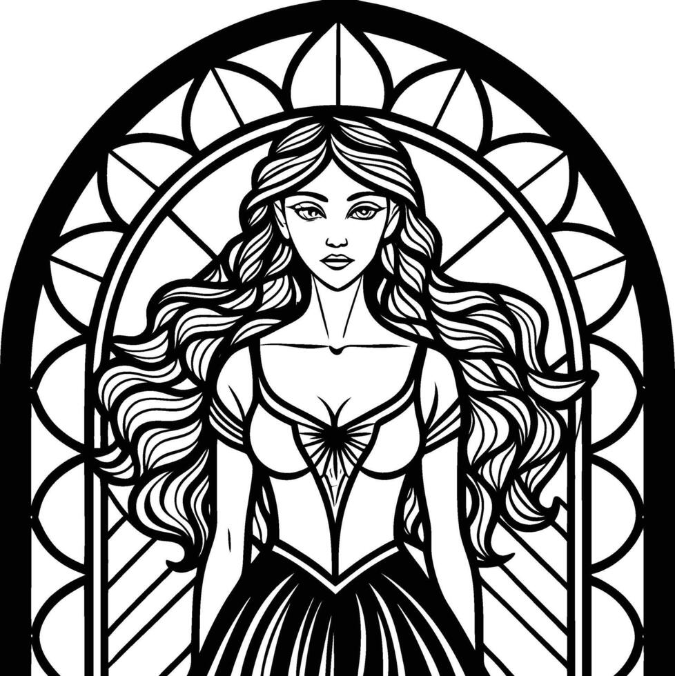 queen in the leaving room vector