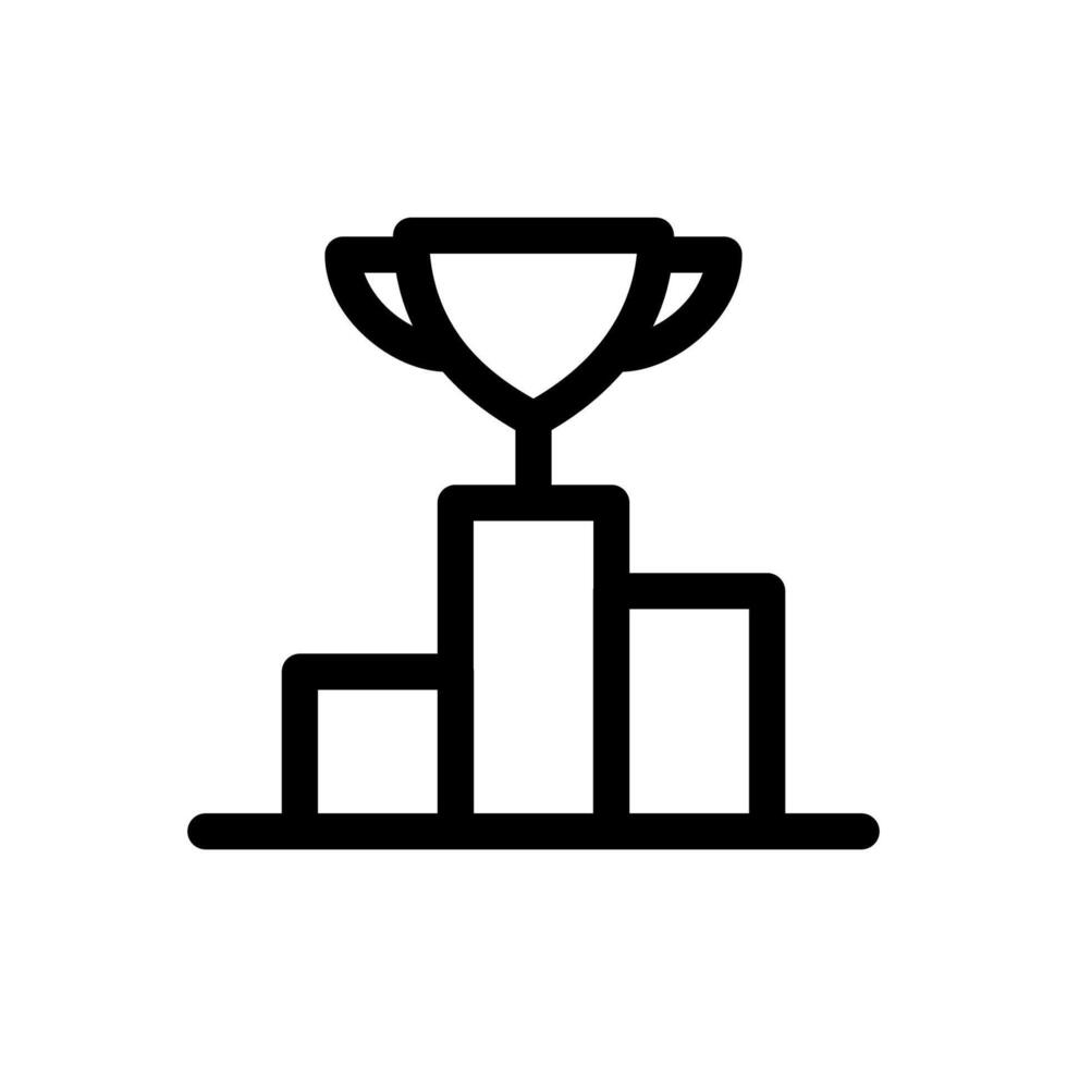Champion Mentality Icon Line Style Finance Simple Design Perfect Illustrations. vector