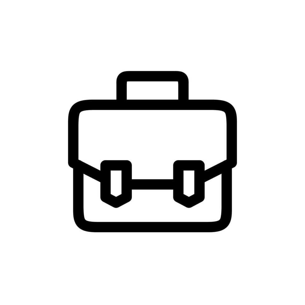 Briefcase Icon Line Style Finance Simple Design Perfect Illustrations. vector