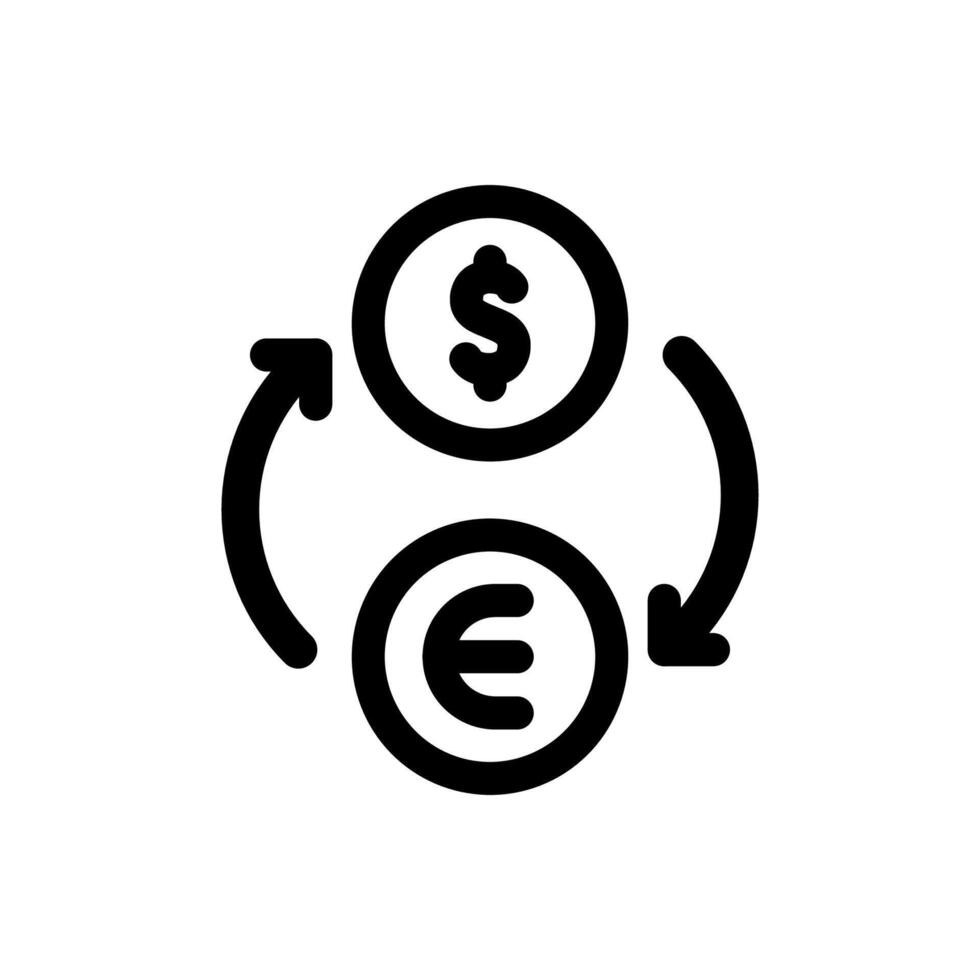 Currency Icon Line Style Finance Simple Design Perfect Illustrations. vector