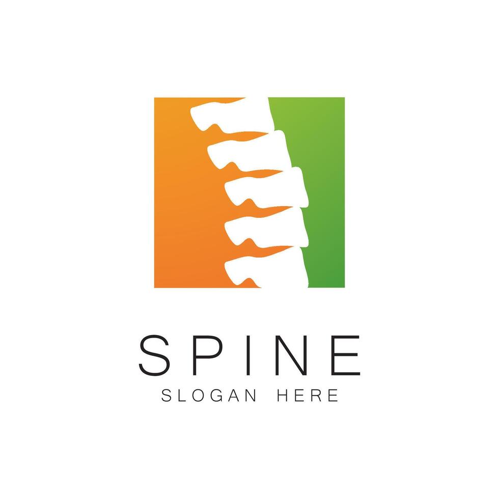 Spine care symbol logo template illustration design vector