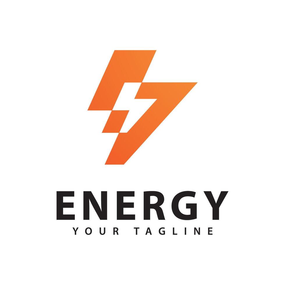 green energy logo template design vector