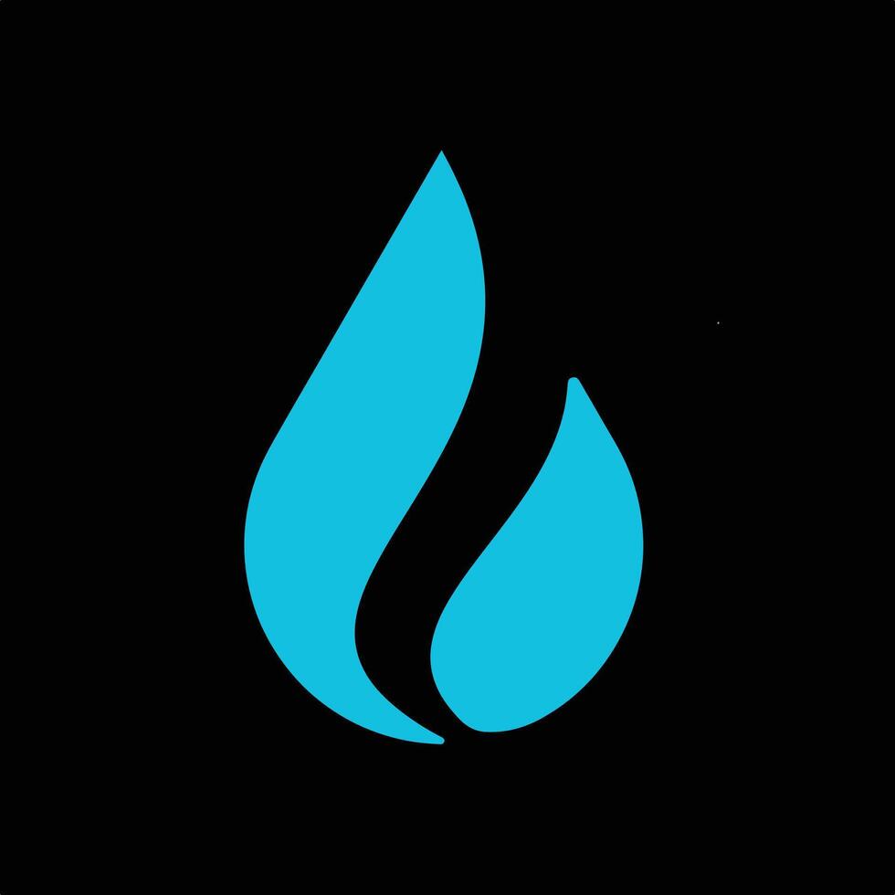 Gray Minimal Flat Flame Candle Business Logo. vector