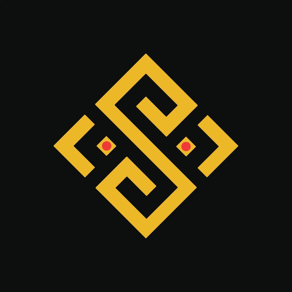 Gold Modern Simple Design Hotel and Resort Logo. vector