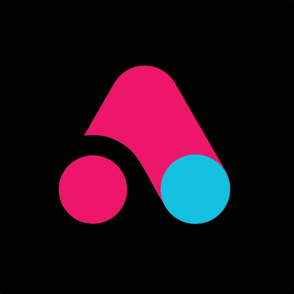 Modern Monogram A Logo. vector