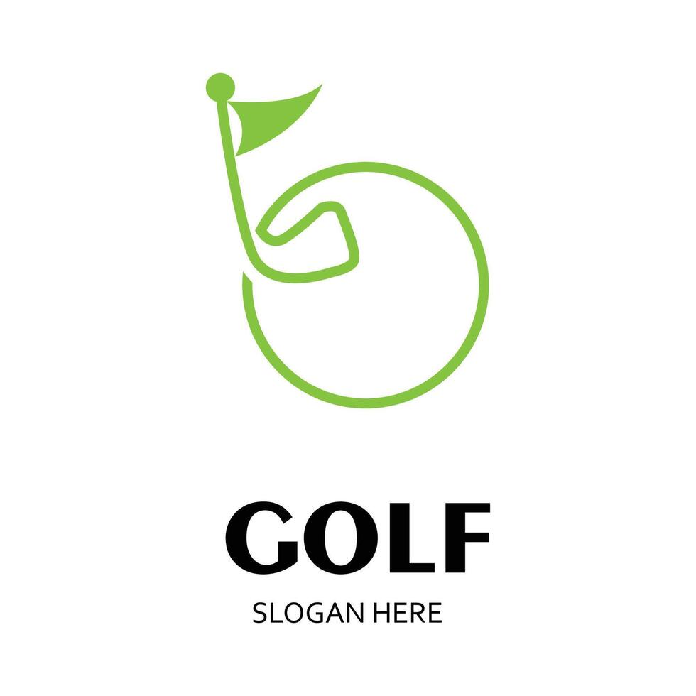 Golf logo design template, label of golf, Logo of golf championship, illustration, Creative icon, design concept vector