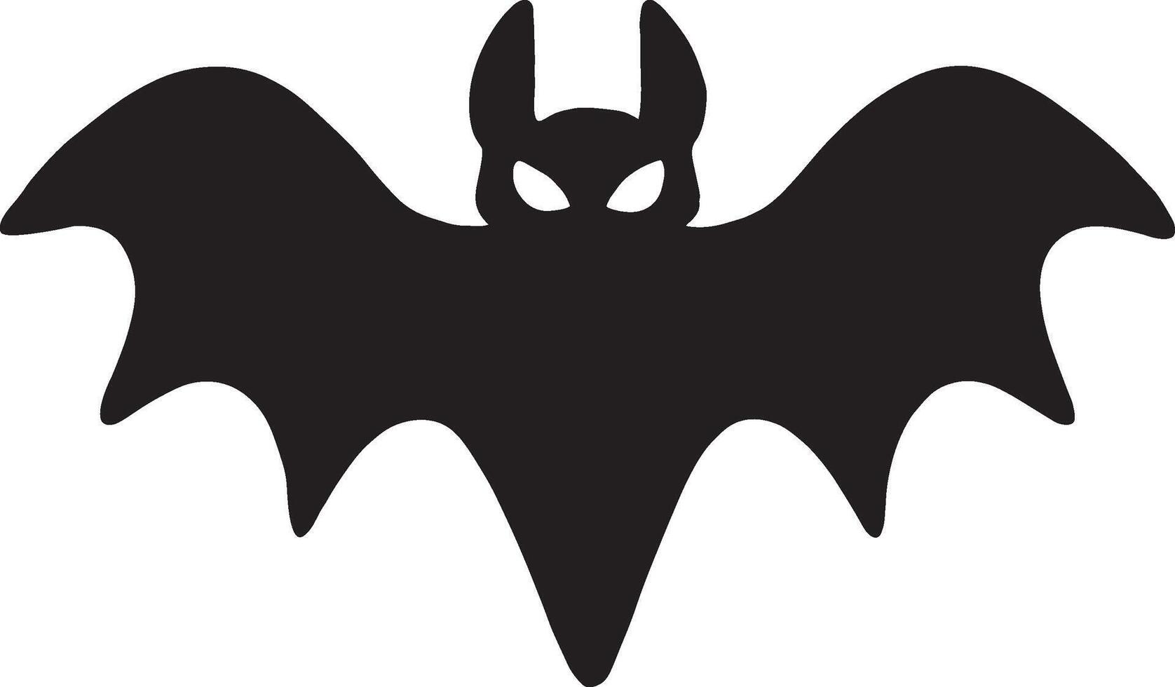 Bat silhouette illustration isolated on a white background vector