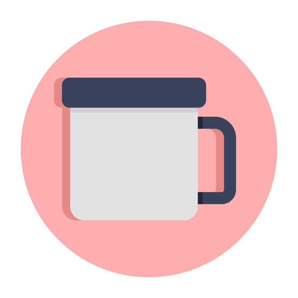 A cup of hot tea in flat design vector