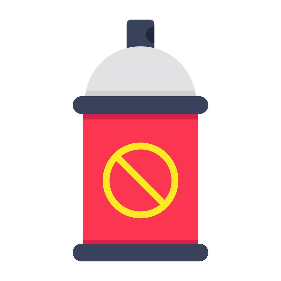Editable design icon of mosquito spray vector