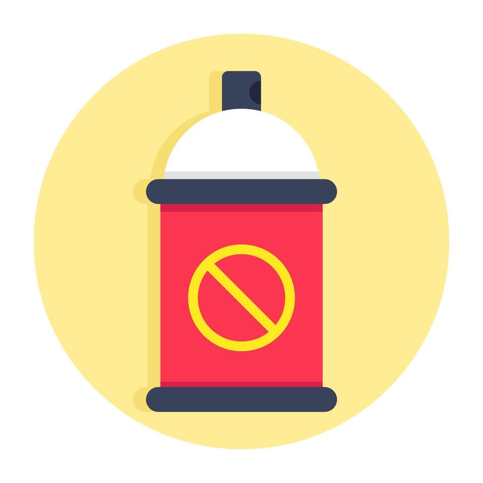 Editable design icon of mosquito spray vector