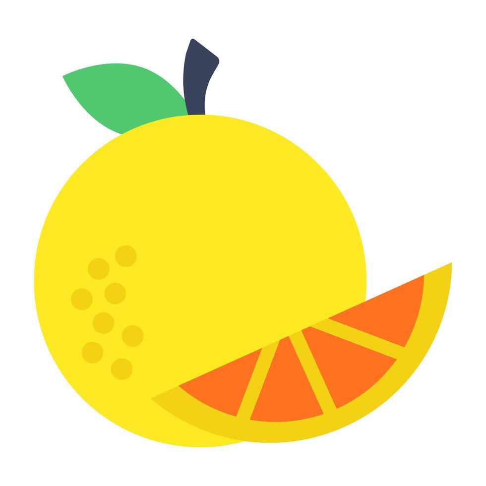 A unique design icon of lemon vector