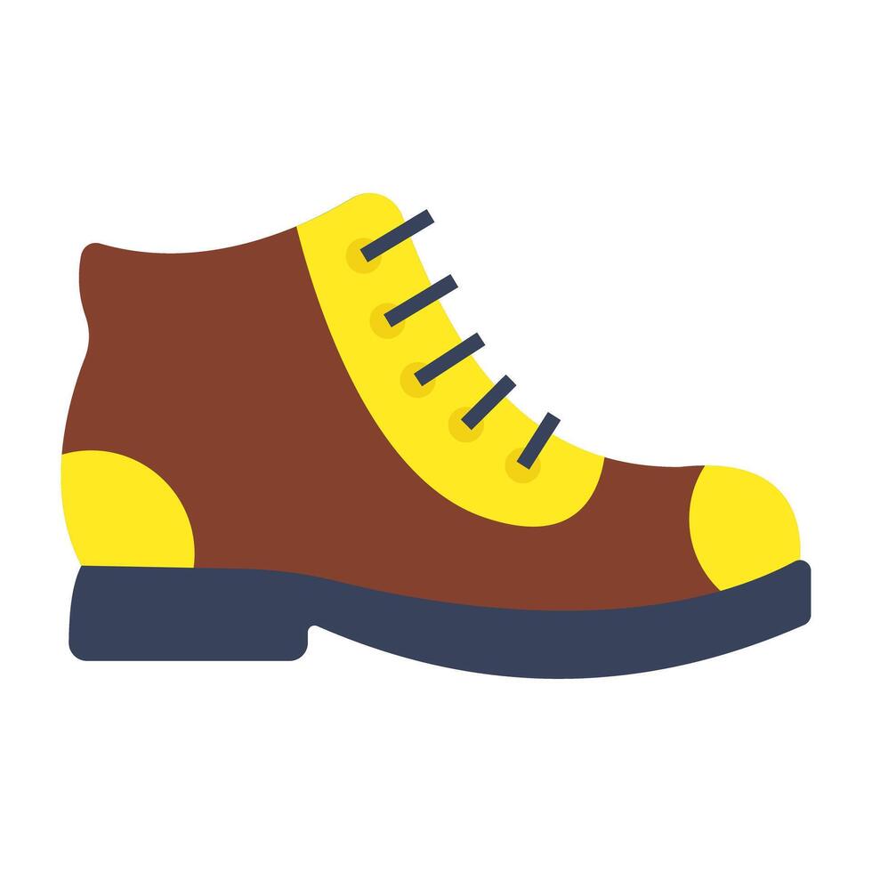 Trendy design icon of shoe, footwear accessory vector