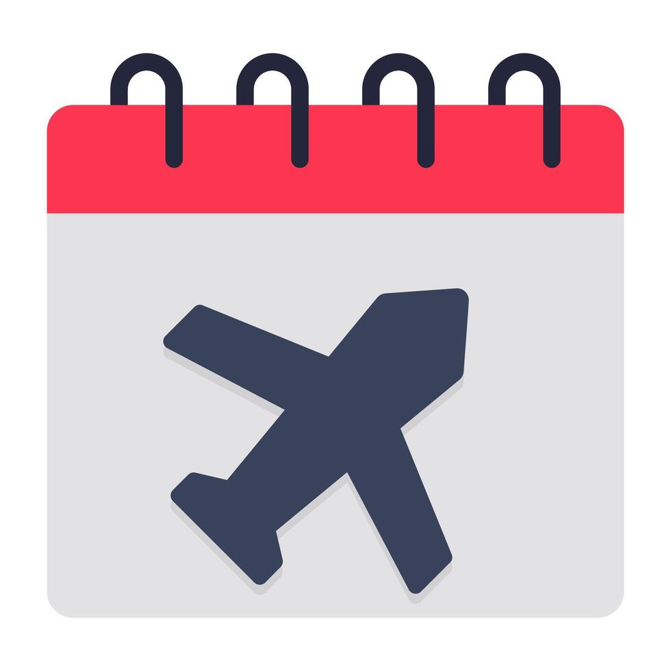 An icon design of flight schedule vector