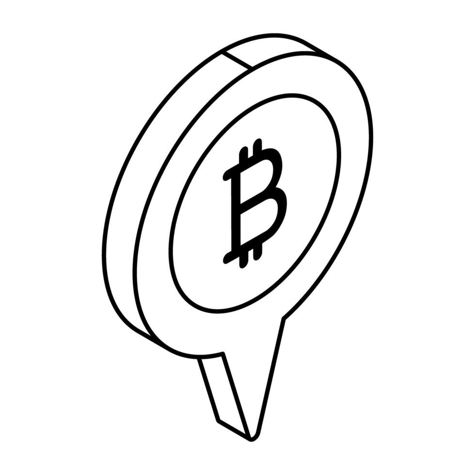 Creative design icon of Bitcoin chat vector