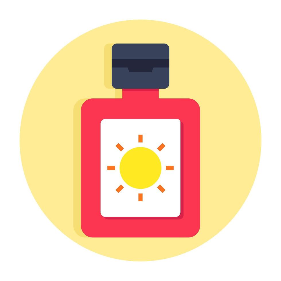 A creative design icon of sunblock vector