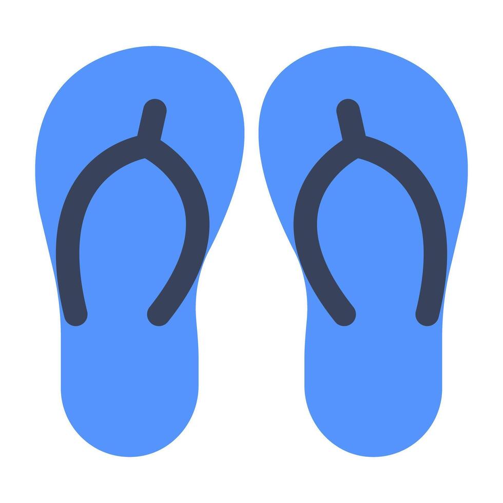 An icon design of flip flop vector