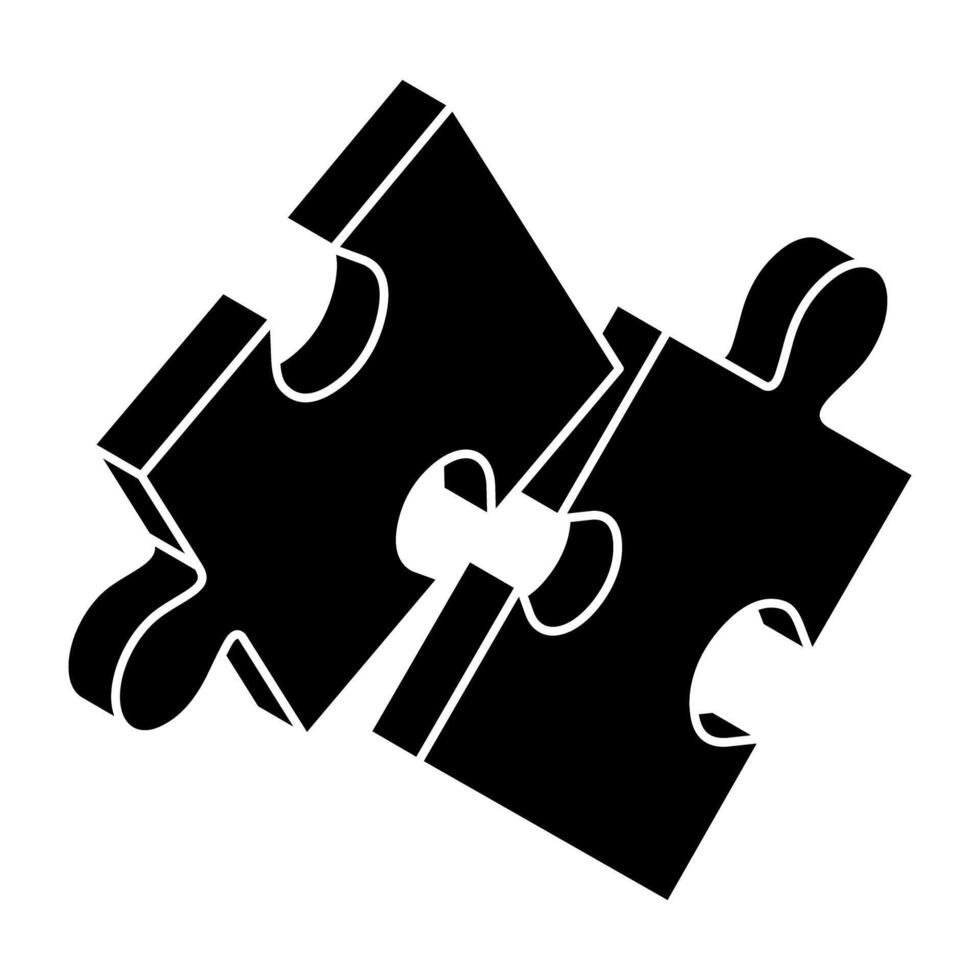 A beautiful design icon of jigsaw vector