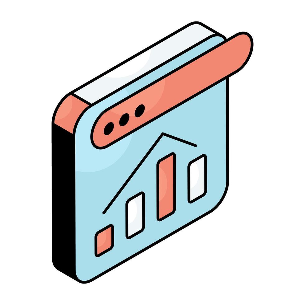 A beautiful design icon of web boxplot vector