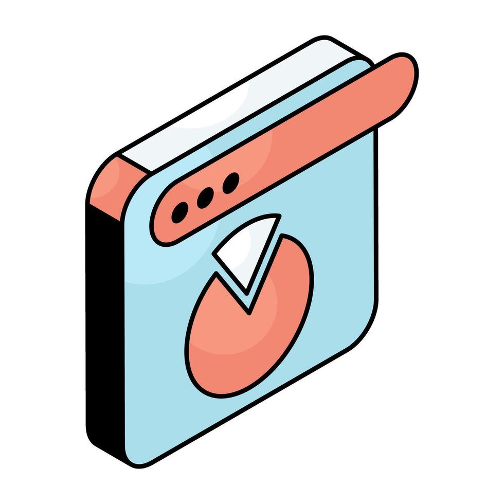 Creative design icon of financial graph vector