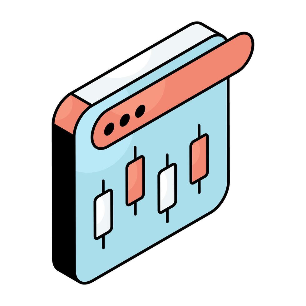 A beautiful design icon of web boxplot vector