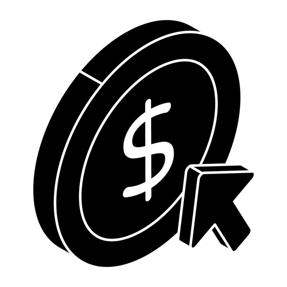 Premium design icon of pay per click vector