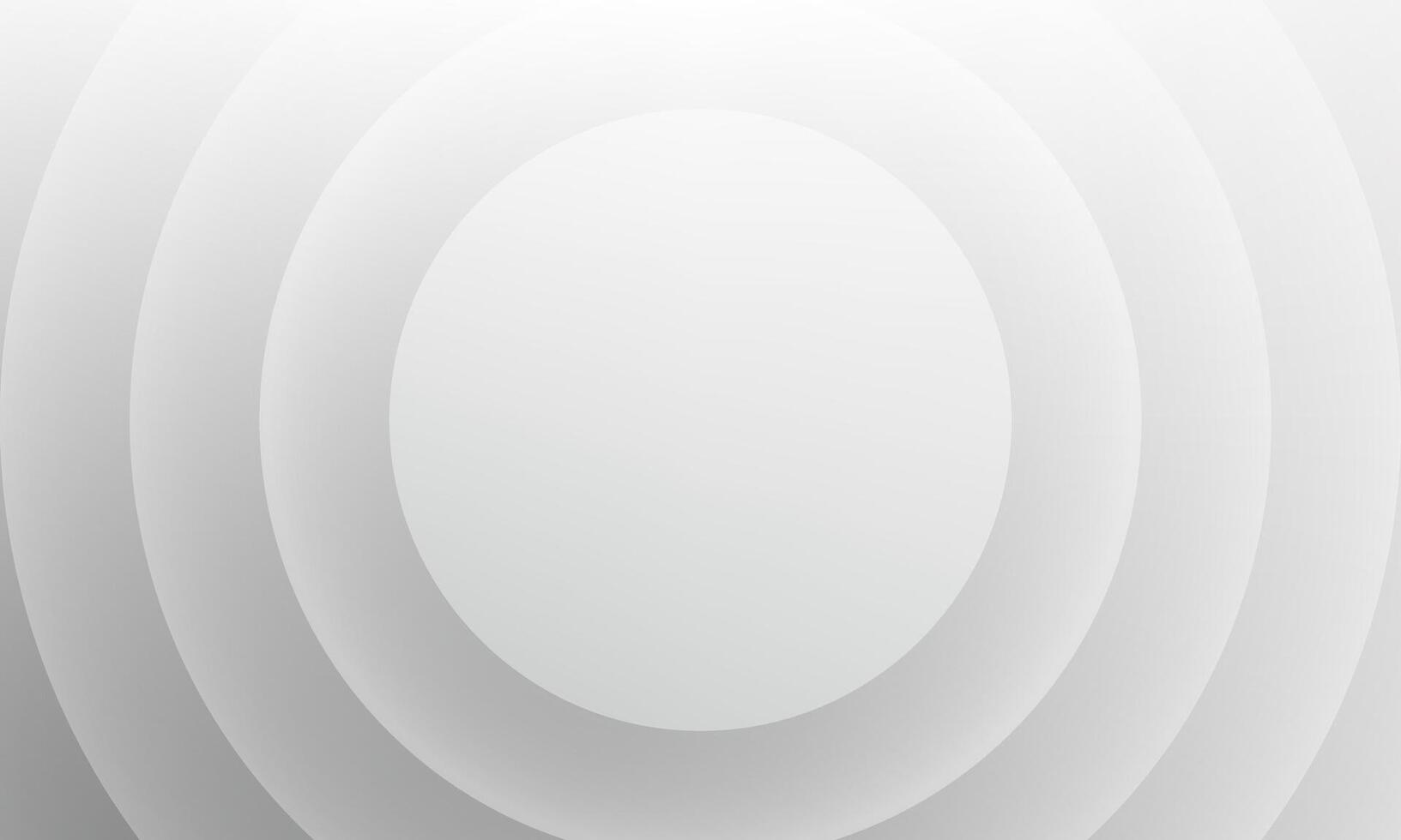 white 3d concentric circle pattern background vector