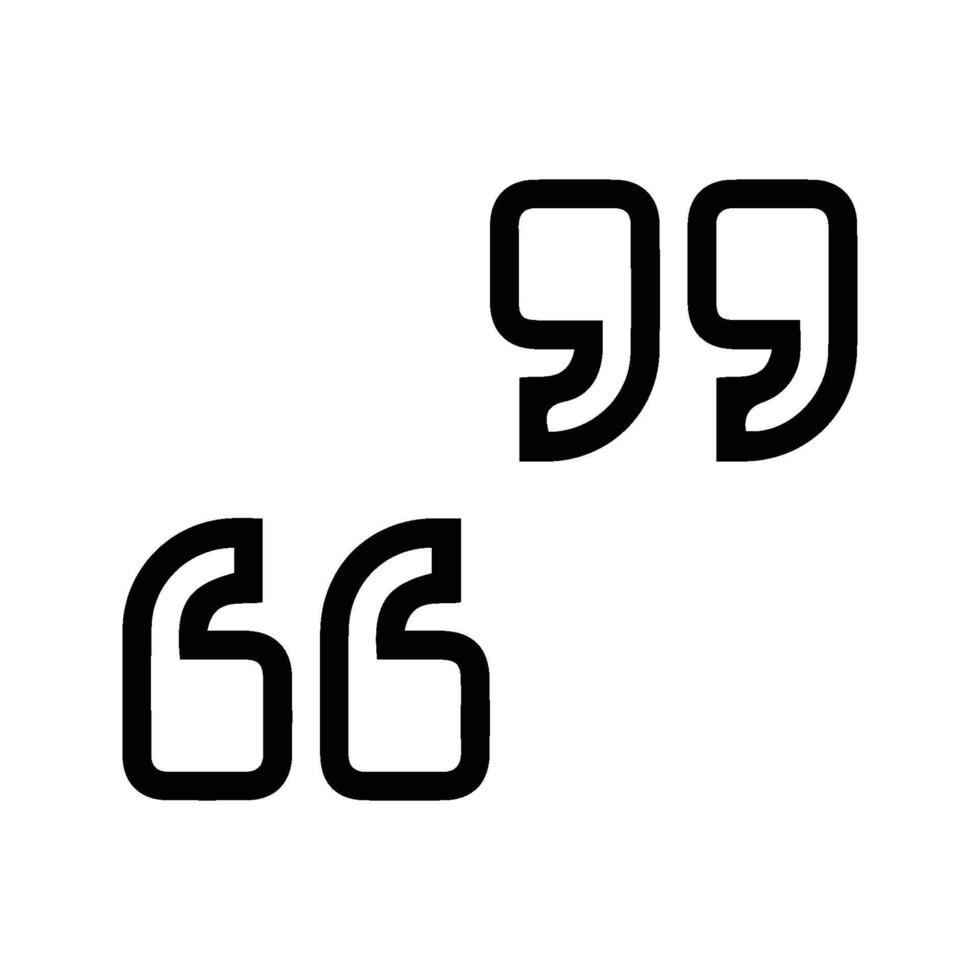 quotation marks isolated on background vector