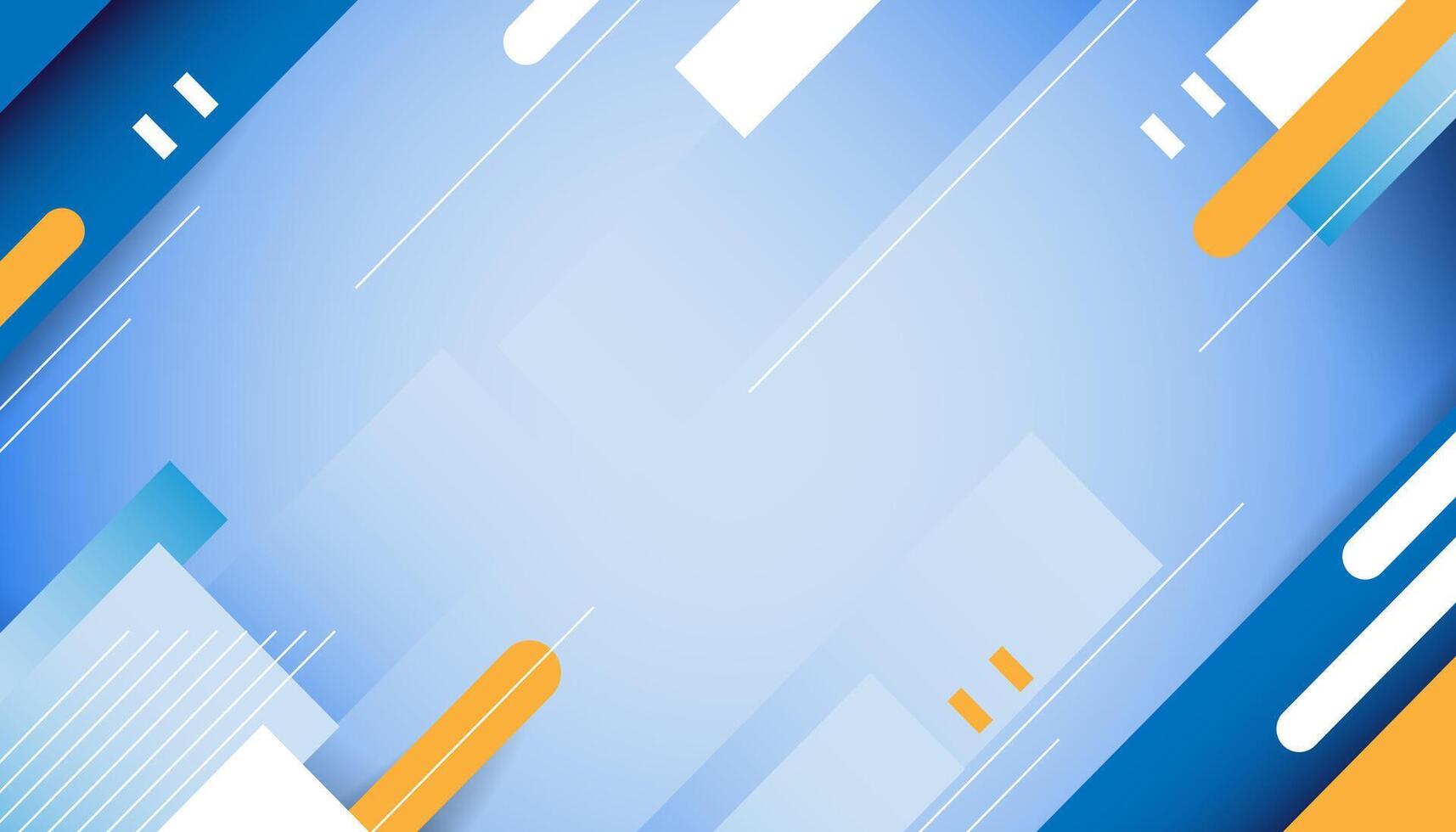 Abstract Geometric Design with Blue and Orange Accents vector
