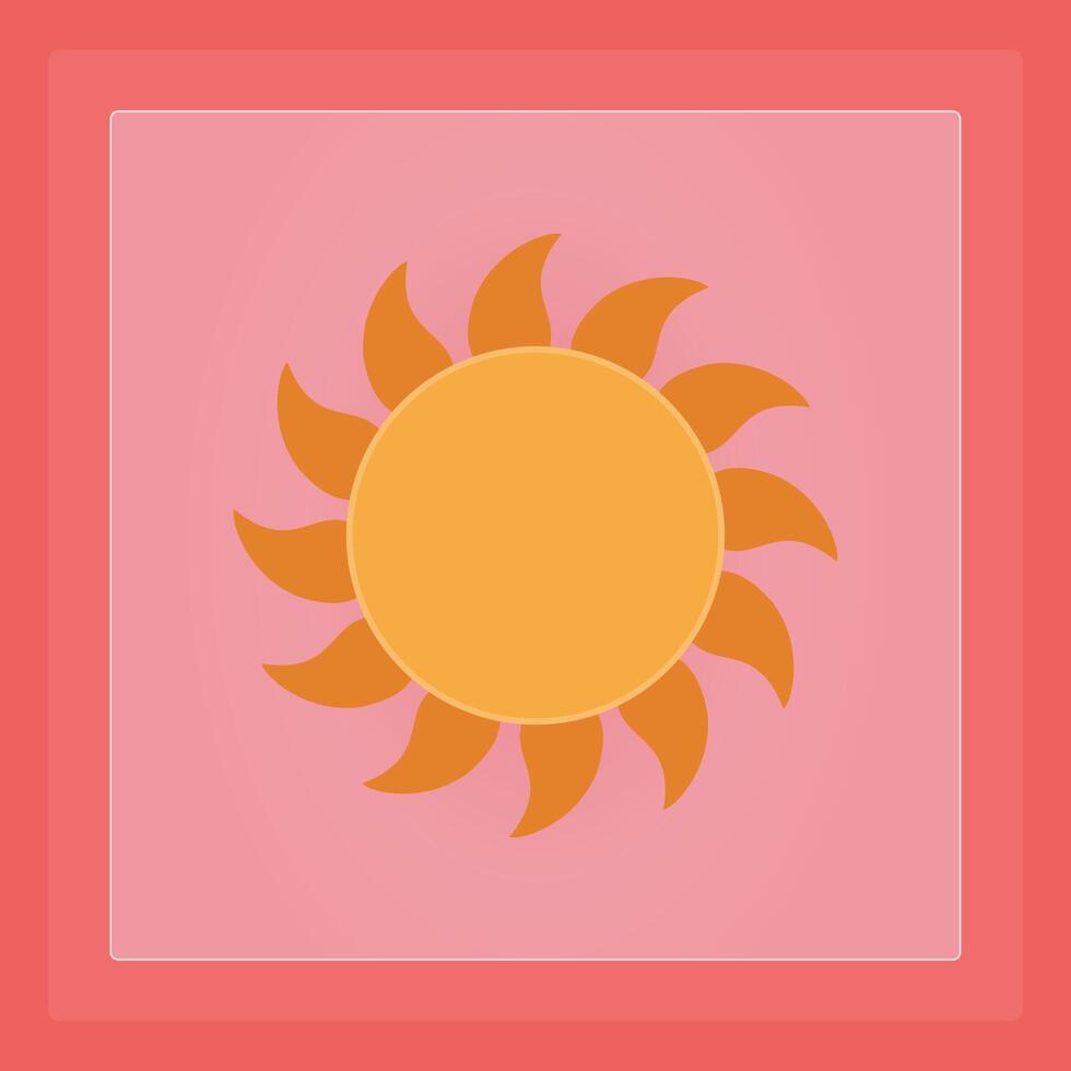 Normal Sun Design vector