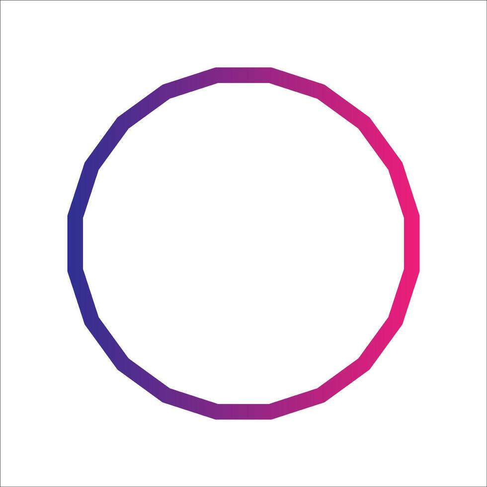 Round frame, round vector