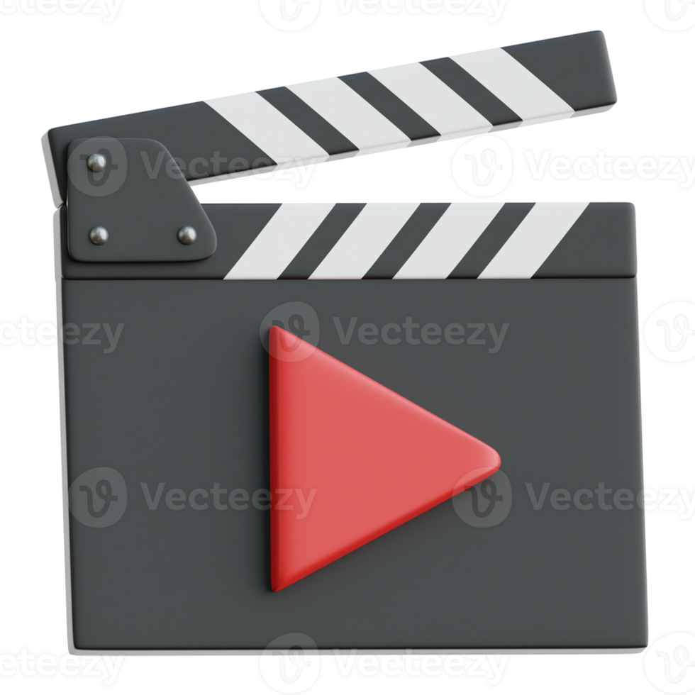 Clapper 3d Illustration png