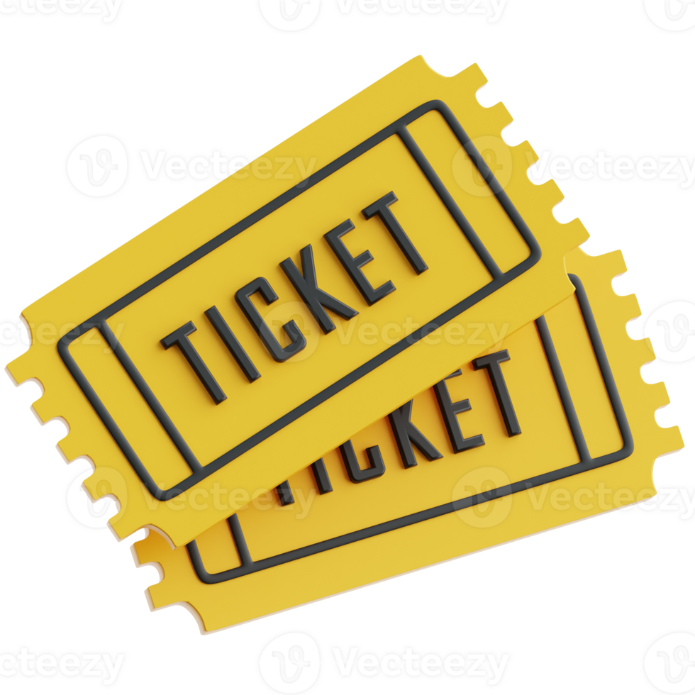 Ticket 3d Illustration png