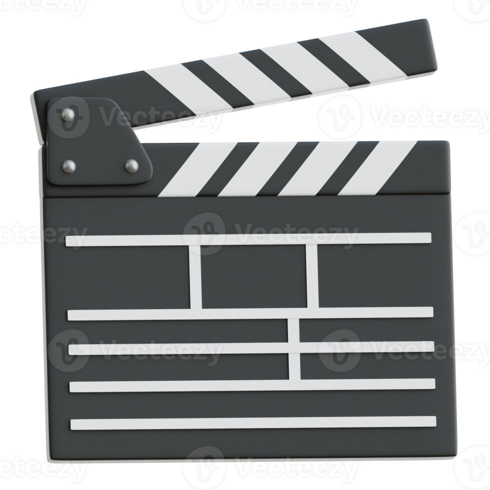 Clapperboard 3d Illustration png
