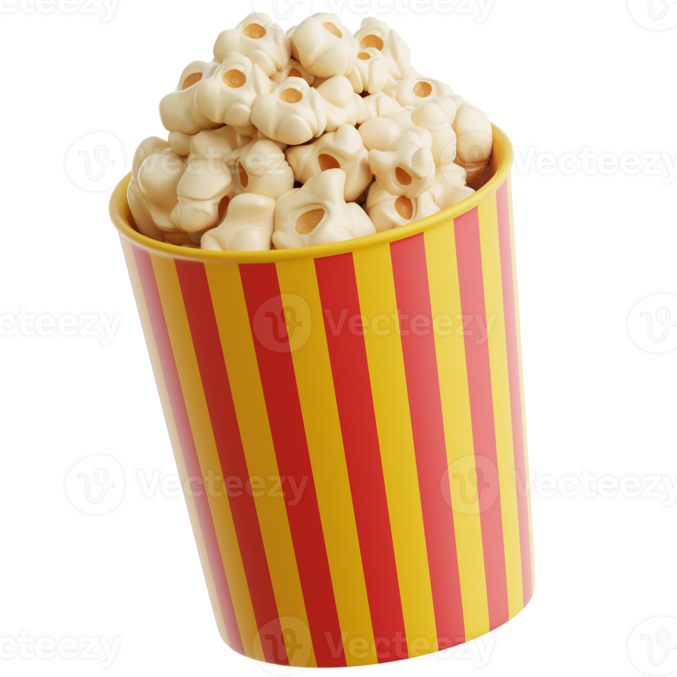 Popcorn 3d Illustration png