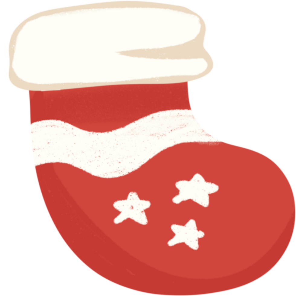 Hand Drawn Christmas Stocking Illustration png