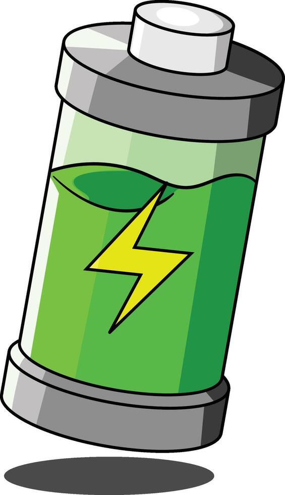 Battery charging simple illustration icon vector