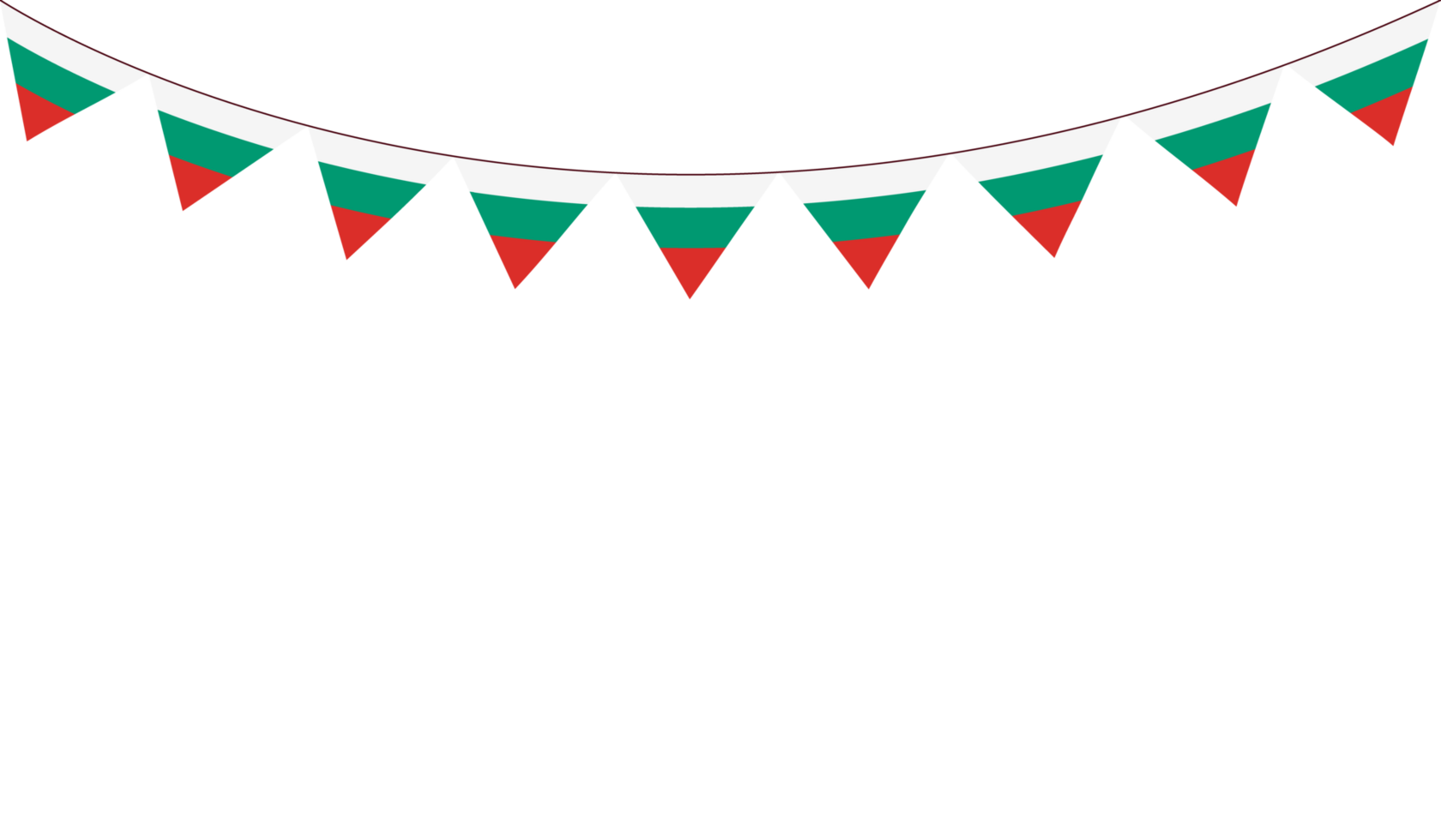 Round Bulgaria flag decoration.Bulgarian flag bunting png