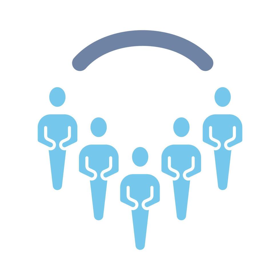 people concept line icon. Simple element illustration. people concept outline symbol design. vector