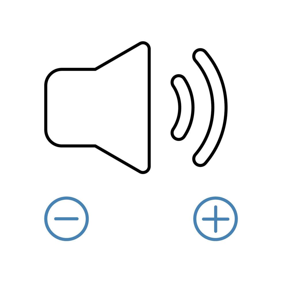 volume concept line icon. Simple element illustration. volume concept outline symbol design. vector