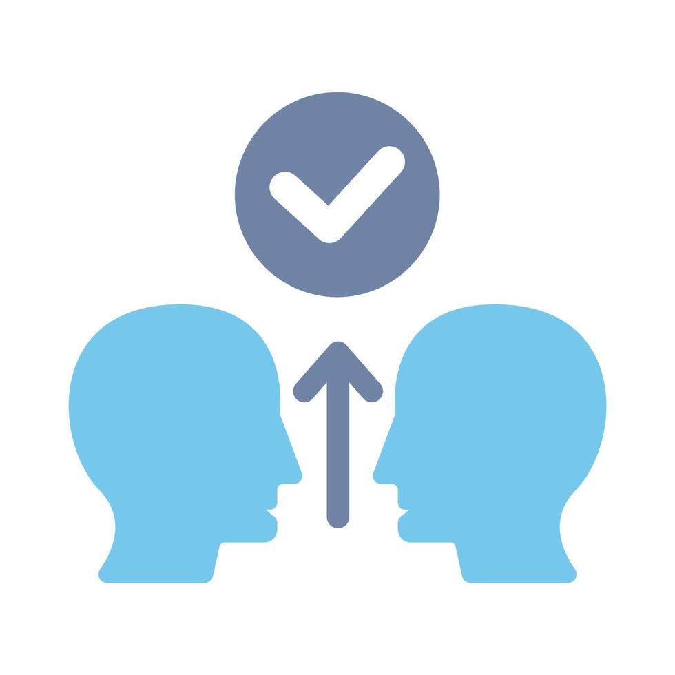 consent concept line icon. Simple element illustration. consent concept outline symbol design. vector