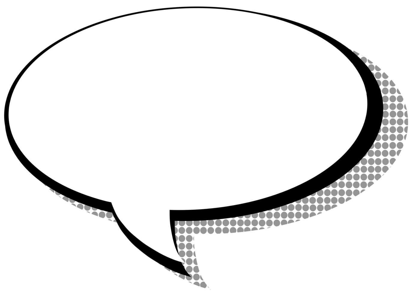 a speech bubble with a black outline png