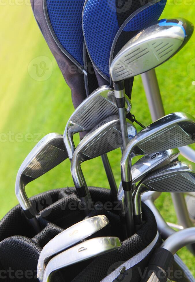Golf clubs in golfbag photo